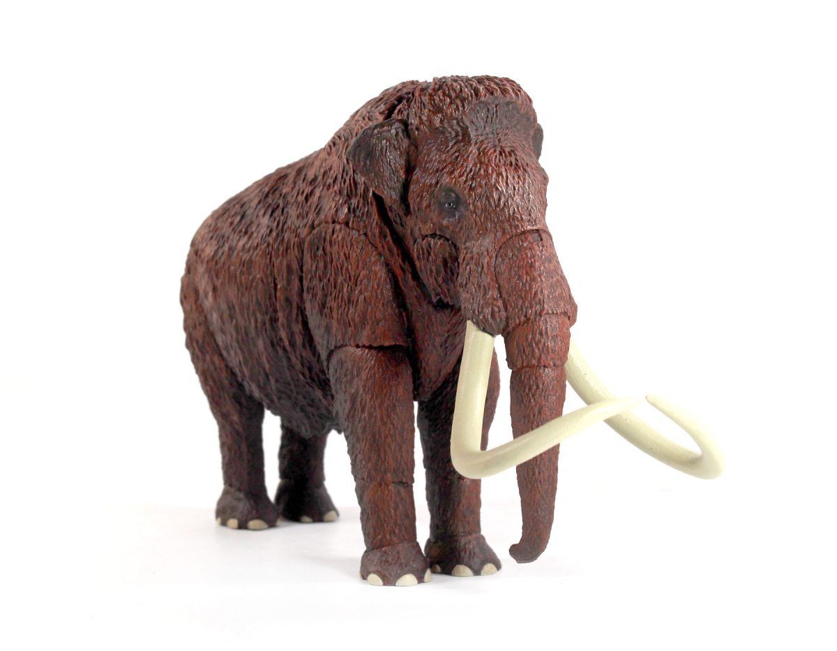 Wooly Mammoth (Mammuthus primigenius) – 1/35th scale action figure 7.5″